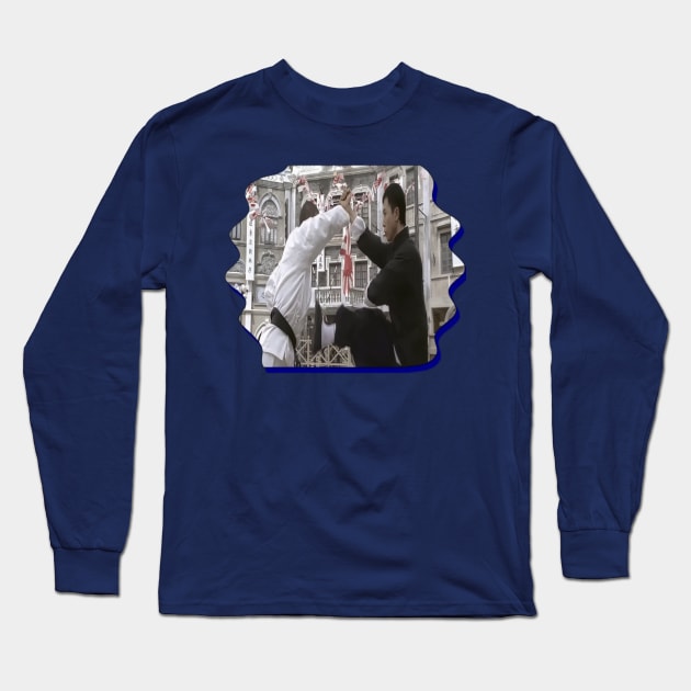 Ip Man 1  Fight Scene  vs Miura Long Sleeve T-Shirt by Lebihanto